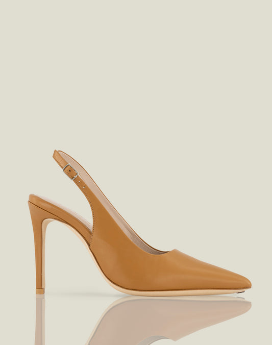 CLEVER CARAMEL SLINGBACK