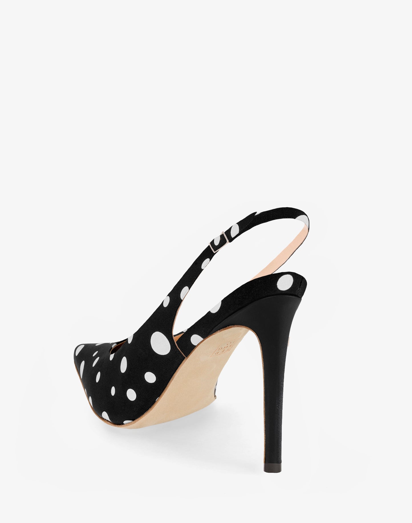 POLKA BLACK SLINGBACK