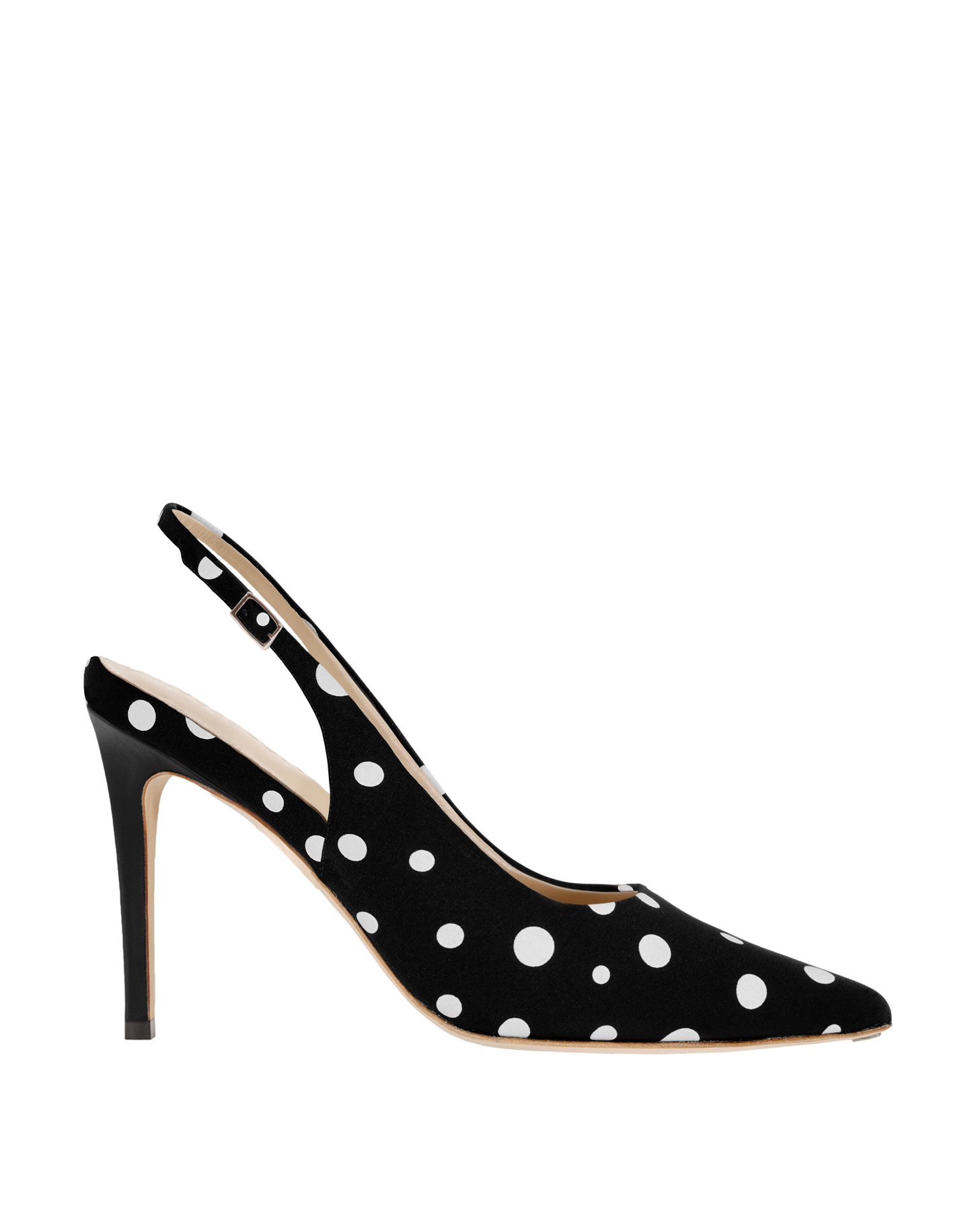 POLKA BLACK SLINGBACK