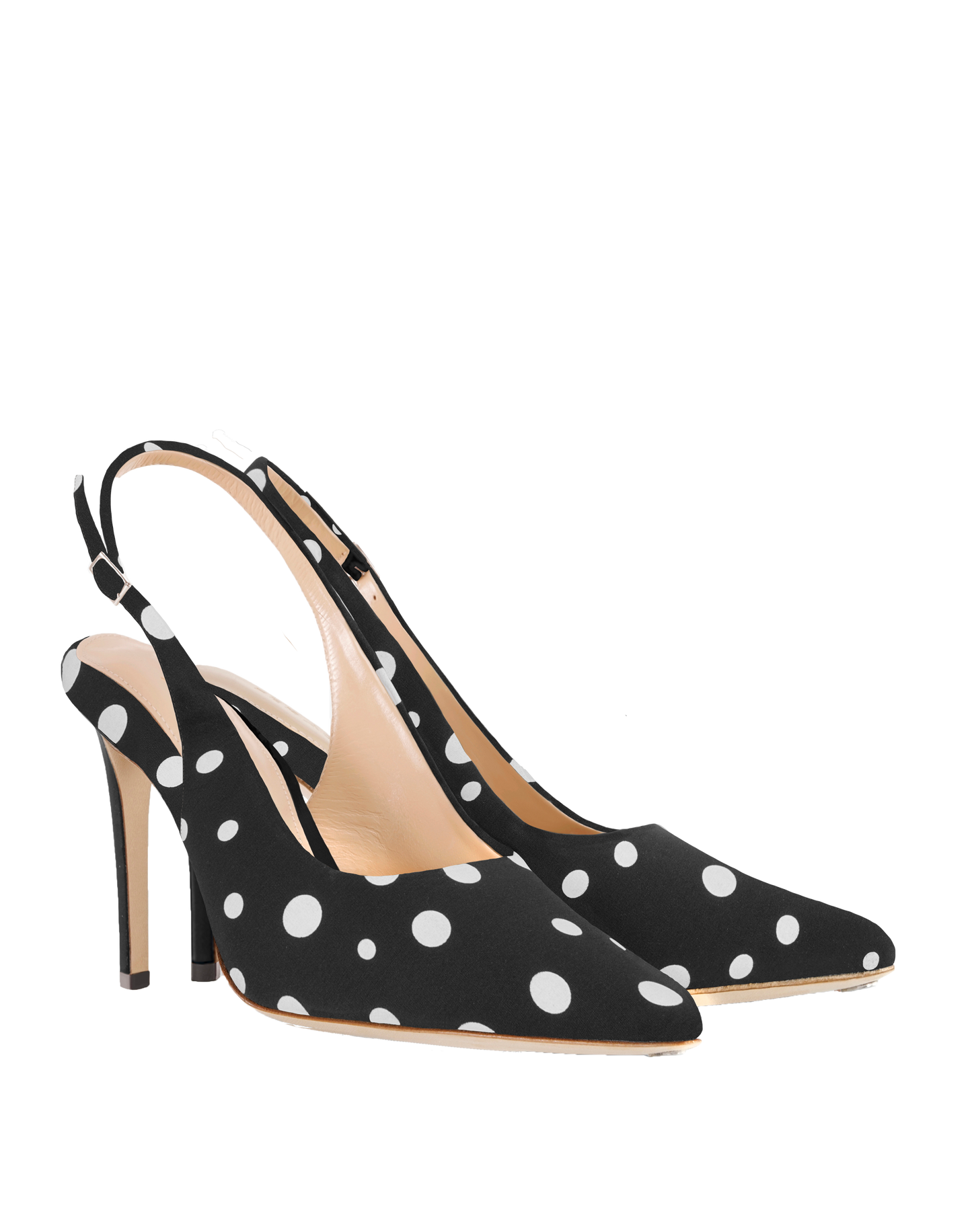 POLKA BLACK SLINGBACK