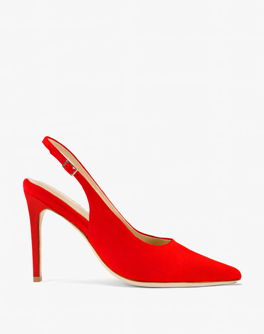 SCARLET RED SLINGBACK