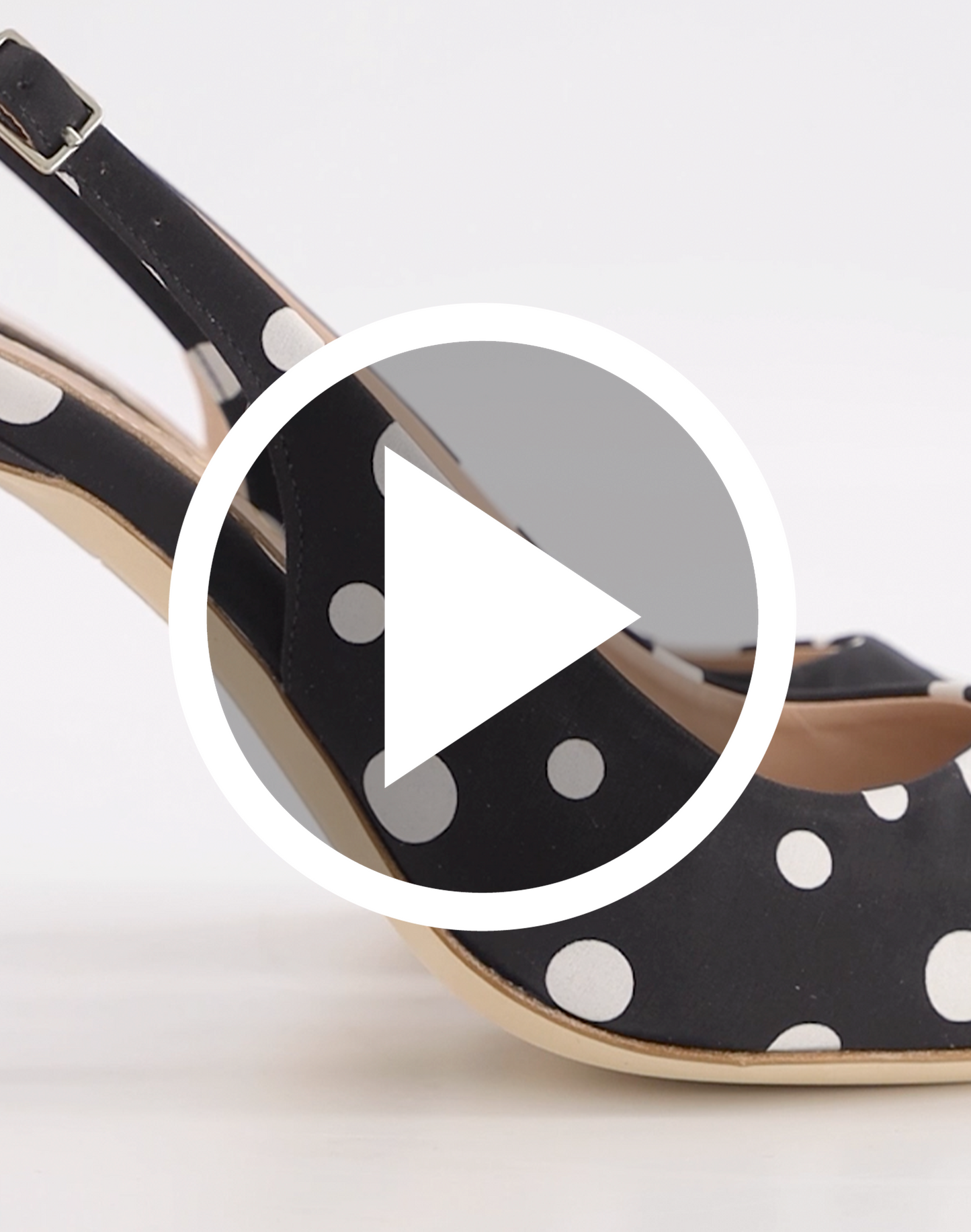 POLKA BLACK SLINGBACK